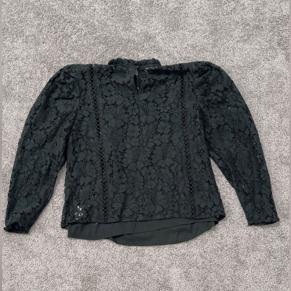 Express Black Lace Blouse